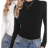 2er-Pack langärmlige Rollkragenoberteile für Damen | Slim Fit Thermal Base Layer